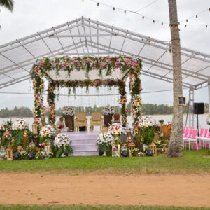 A roof marquees rent for weddings, parties & outdoor events by Lassana Events