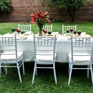 Tiffany chairs and furniture rental by Lassana Events