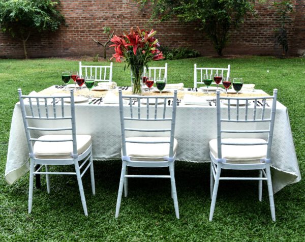 Tiffany chairs and furniture rental by Lassana Events