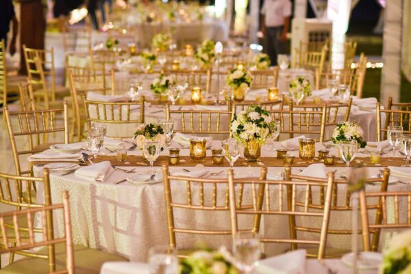 Tiffany chairs & furniture for rent by Lassana Events