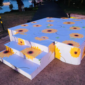 Stages for weddings and outdoor events rental by Lassana Events