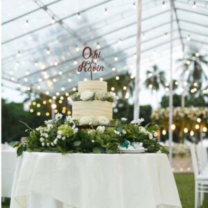 Cake tables rent for weddings & parties by Lassana Events.