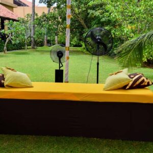 Fans rent for weddings, parties & outdoor events by Lassana Events